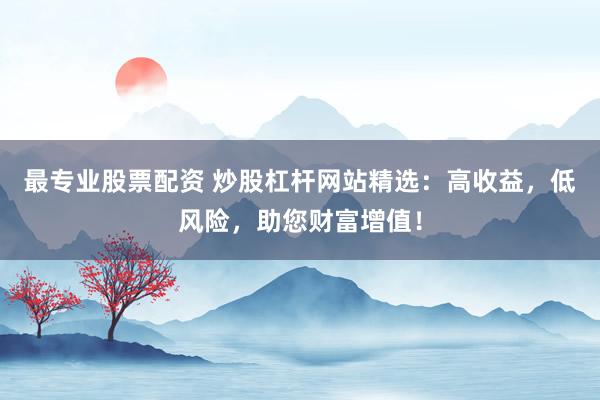 最专业股票配资 炒股杠杆网站精选：高收益，低风险，助您财富增值！