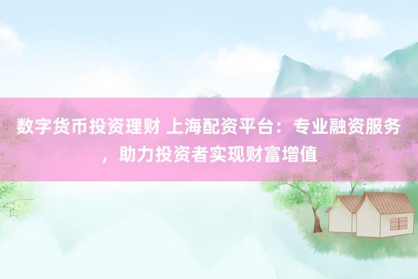 数字货币投资理财 上海配资平台：专业融资服务，助力投资者实现财富增值